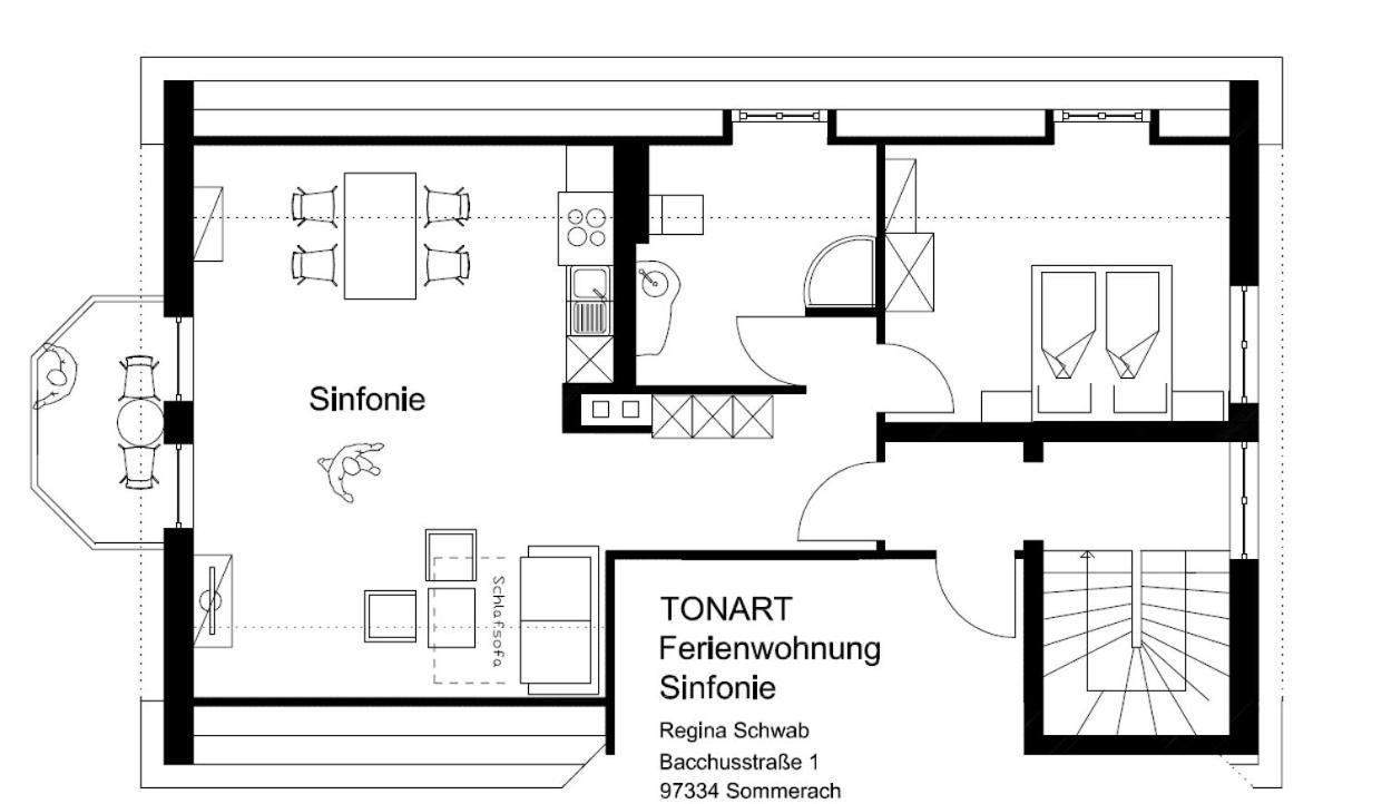 Ferienwohnung Tonart Sommerach Exterior photo